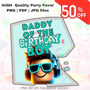 Roblox birthday png, Birthday roblox, sublimation design, Birthday boy png,roblox png, Birthday party png,roblox birthday