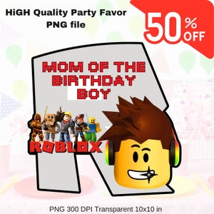 Roblox birthday png, Birthday roblox, sublimation design, Birthday boy png,roblox png, Birthday party png,roblox birthday