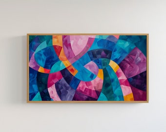 Samsung Frame TV Art Modern tv Art Abstract tv Art Colorful tv Art modern tv art painting DIGITAL TV Download samsung frame tv download