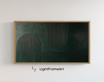 Green Wabi-Sabi Abstract Art for Samsung Frame TV Art | Midcentury Modern | Art for tv Digital Download tv Screensaver | Contemporary TVArt