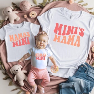 Mama Mini Shirt, Mothers Day Gift From Daughter, Mama Mini Matching Set, Baby Shower Gift,  Baby and Mama Shirt, Mother Daughter T-Shirt