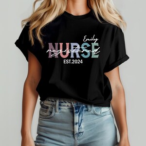Personalized Nurse Shirt, Custom Nurse Shirt, Nurse Shirt, Nursing School Tee, Nurse Tee, Gift For Nurse, ER Nurse Shirt, RN Shirt with Name