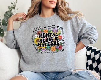Mental Health Shirt, Mental Health Matters Shirt, Mental Health Teacher Shirt, Mental Health Awareness, Women Mental Health, Anxiety Shirt