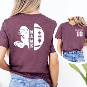 Customized Football Shirt, Custom Team Name Shirt, Your Name Football Shirt, Custom Football Mom Shirt, Football Shirt, Custom Name Sweater