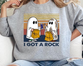 Halloweentröja, I Got A Rock rolig Halloweentröja, Halloween spöktröja, Halloweenpresenter, Halloweenfest-T-shirt, bekväma färger