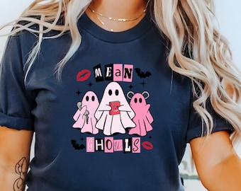 Funny Mean Ghouls Sweatshirt, Halloween Pink Lover Sweatshirt, Pink Ghost Sweatshirt, Halloween Cute Ghost Sweatshirt, Ghost Vibes Sweater