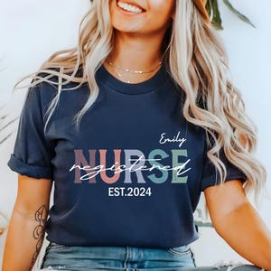 Personalized Nurse Shirt, Custom Nurse Shirt, Nurse Shirt, Nursing School Tee, Nurse Tee, Gift For Nurse, ER Nurse Shirt, RN Shirt with Name