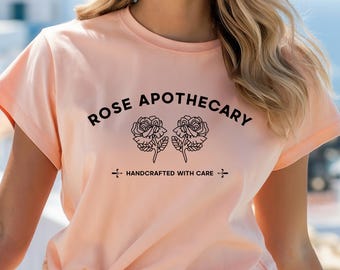 Rose Apothecary Sweatshirt, Rose Apothecary T-Shirt, Handcrafted with Care, Moira Rose  Shirt, David Rose Shirt, Rose Apothecary Gift Shirt