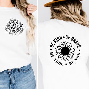 Felpa Be Kind, Be Kind Be Brave Be True Be You Shirt, Maglietta Kindness, Maglietta Motivazionale, Maglietta Ispiratrice, Maglietta Insegnante