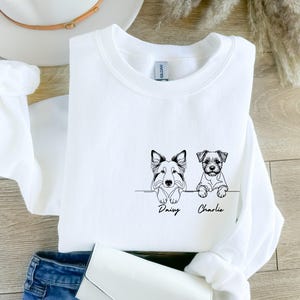 Benutzerdefinierte Hunderasse und Name Shirt, Hunde-Liebhaber-Sweatshirt, Haustier-Liebhaber-Geschenk
