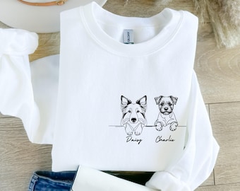 Custom Dog Breed And Name Shirt, Dog Lovers Sweatshirt, Pet Lover Gift