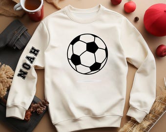 Custom Soccer Sweatshirt, Personalized Soccer Shirt, Boys Soccer, Soccer Mom, Soccer Gift, Soccer Sweatshirt, Kids Soccer Shirt with Name