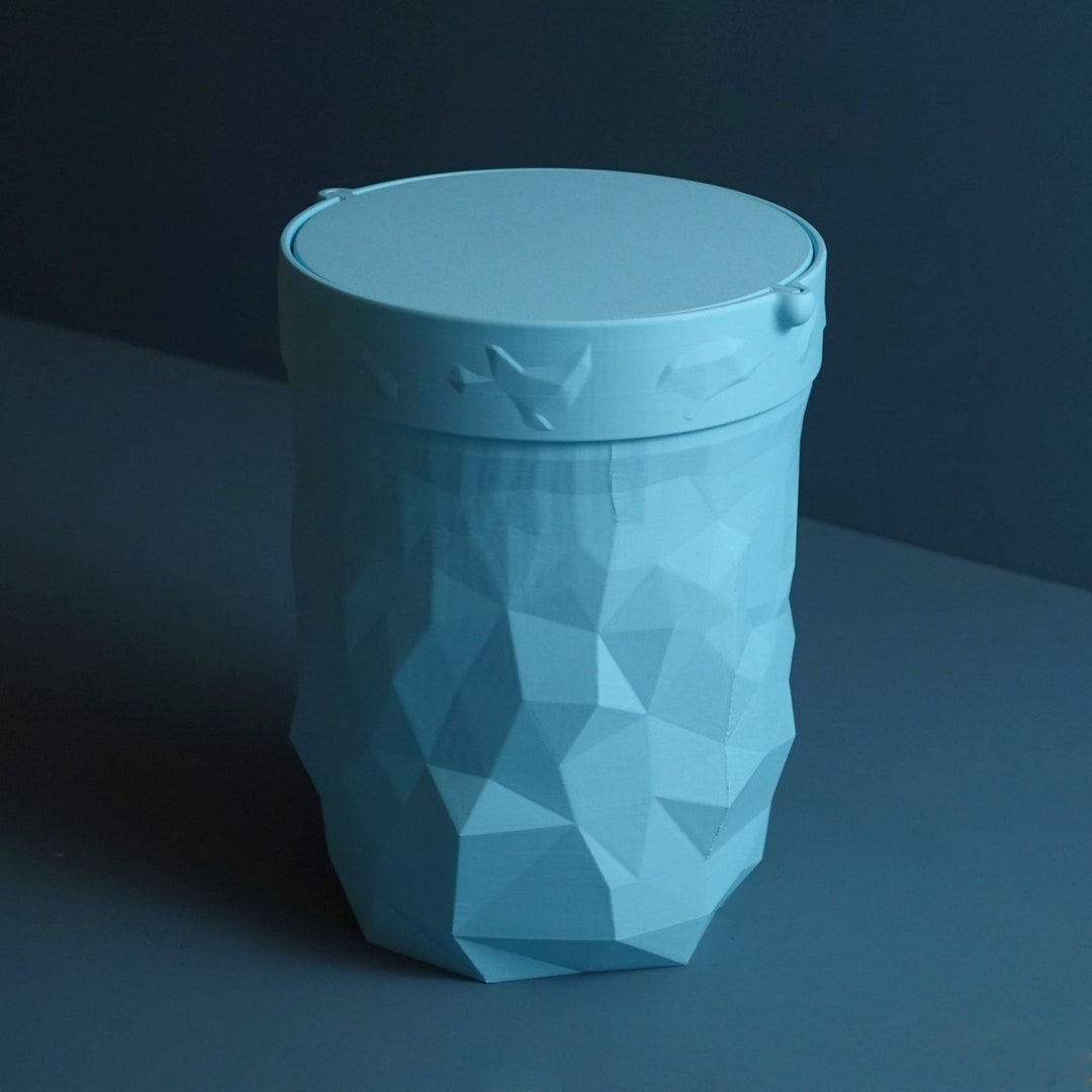 Modern Swing Lid Trash Can: Elegant Waste Container for Office, Bathroom & Home Decor ...