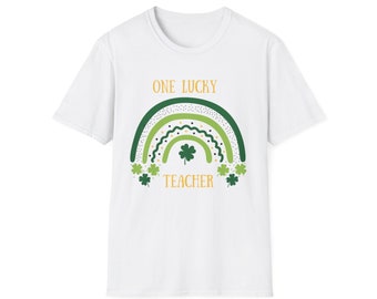 One Lucky Teacher T-Shirt, Teacher T-shirt, Teacher Tee shirt, St. Patrick's Day T-shirt