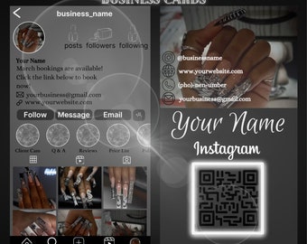 DFY – wizytówki na Instagramie dla techników paznokci