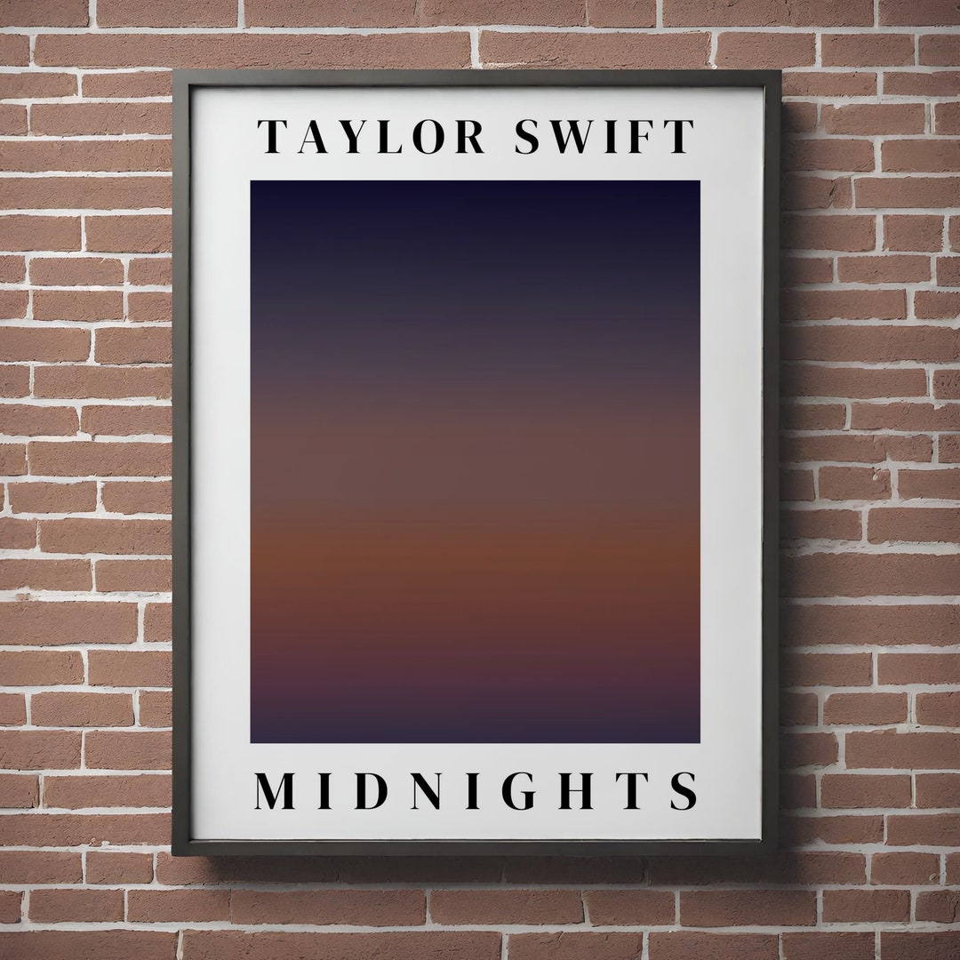Midnights Taylor Swift Minimalist Album Cover Poster Home Wall Decor ...