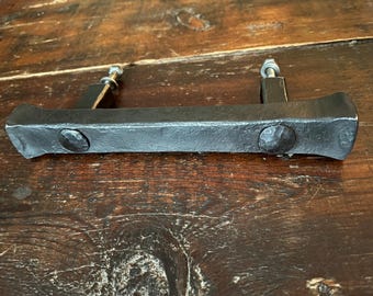 Rustic forged door handle