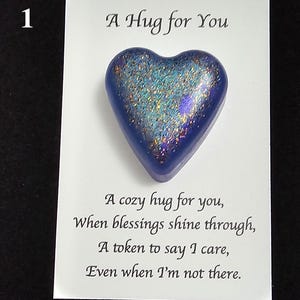Handmade Resin Heart Pocket Hug: Sentimental Friendship Gift