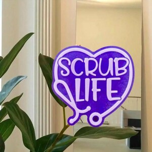 Heart Scrub Life Keychain: Nurse Doctor Medical Gift
