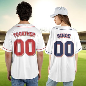 Personalized Together Since Baseball Jersey Custom Matching Couple Jersey Baseball Jersey for Anniversary Wedding Valentine Christmas Etsy
