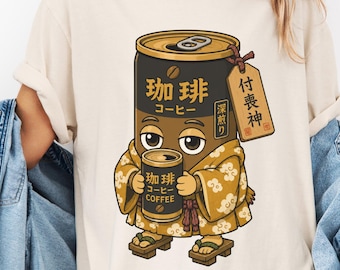 Can Coffee T-Shirt for Japanese Coffee Lover Tee for Convenience Store Fan Gift for Japan Traveler Shirt for Canned Coffee Lover Tee