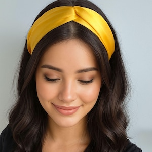 Silk headband, silk hair accessories, turban headband, twist headband, silk gift, silk hair tie, handmade in Canada