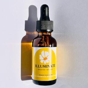 BRIGHTENING & BALANCING Organic Face Serum - Papaya, Marula, Prickly Pear, Jojoba, Pomegranate