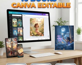 Mega Kdp Storybook Bundle, 10 Kids Bedtime Stories, Canva Editable, Childrens Book Interior, Amazon Kdp Ready, Commercial Use Digital PDF