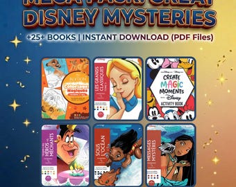 25+ Mega Coloring Book Bundle, Color by Number for Adults, Kids Activity Books, Storytime Magazines, Printable PDF Family Pack