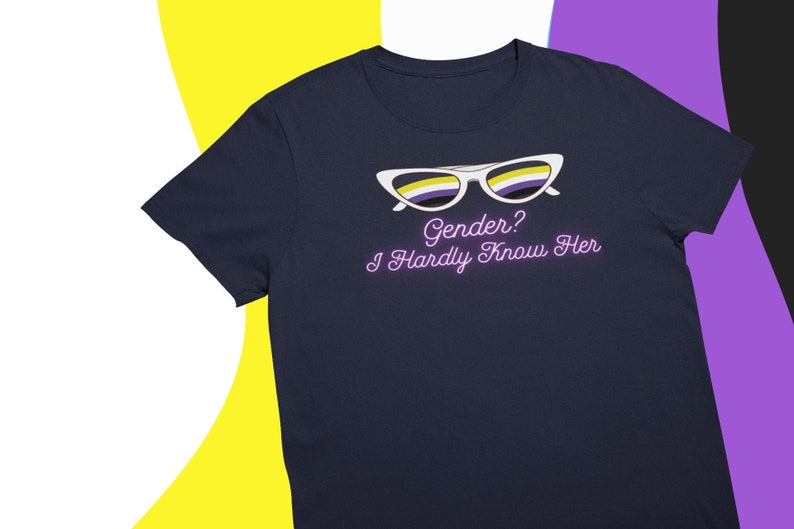 Non-binary Pride T-shirt LGBTQ Apparel Gender-neutral Adult Clothing - Etsy