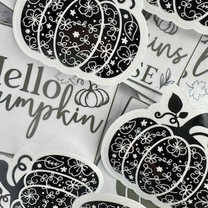 Fall Sticker Pack | Minimalist Autumn Stickers for Journals, Planners, Scrapbooking