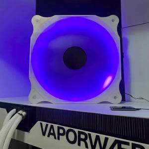 Giant PC Fan wall mount with LED lighting USB plugin and remote control