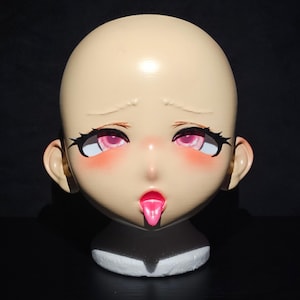 Aheago Kigurumi Anime Cosplay Maske und Kopf mit abnehmbaren Gesicht