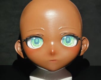 FACE ONLY** Kigurumi anime cosplay mask and head with detachable face