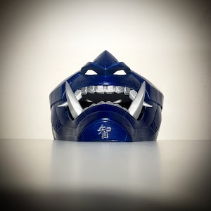 Oni Cyber Punk Cosplay Samurai/Japanese Half Mask (Wisdom Kanji)