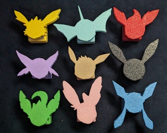 Eevee and Evolutions Fidget Buttons and Gift Box