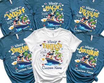 Custom Disney Cruise Shirt, Disney Cruise 2025 Shirts, Custom Disney Cruise  Family Matching Shirt, Disney Cruise Group Tees