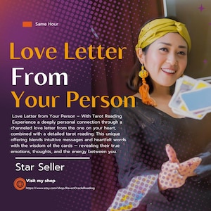 Carta de Amor da Sua Pessoa – Mensagem Psíquica Canalizada com Sentimentos Profundos, Emoções e Insight Intuitivo do Tarô