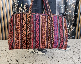 Handcrafted Rag Suitcase from Gaziantep - Unique Turkish Textile Art