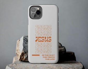 Jesus is the Way iPhone case, lightweight tough phone case, smartphone case, gifts for her, gifts for him, VBS gifts, birthday gift