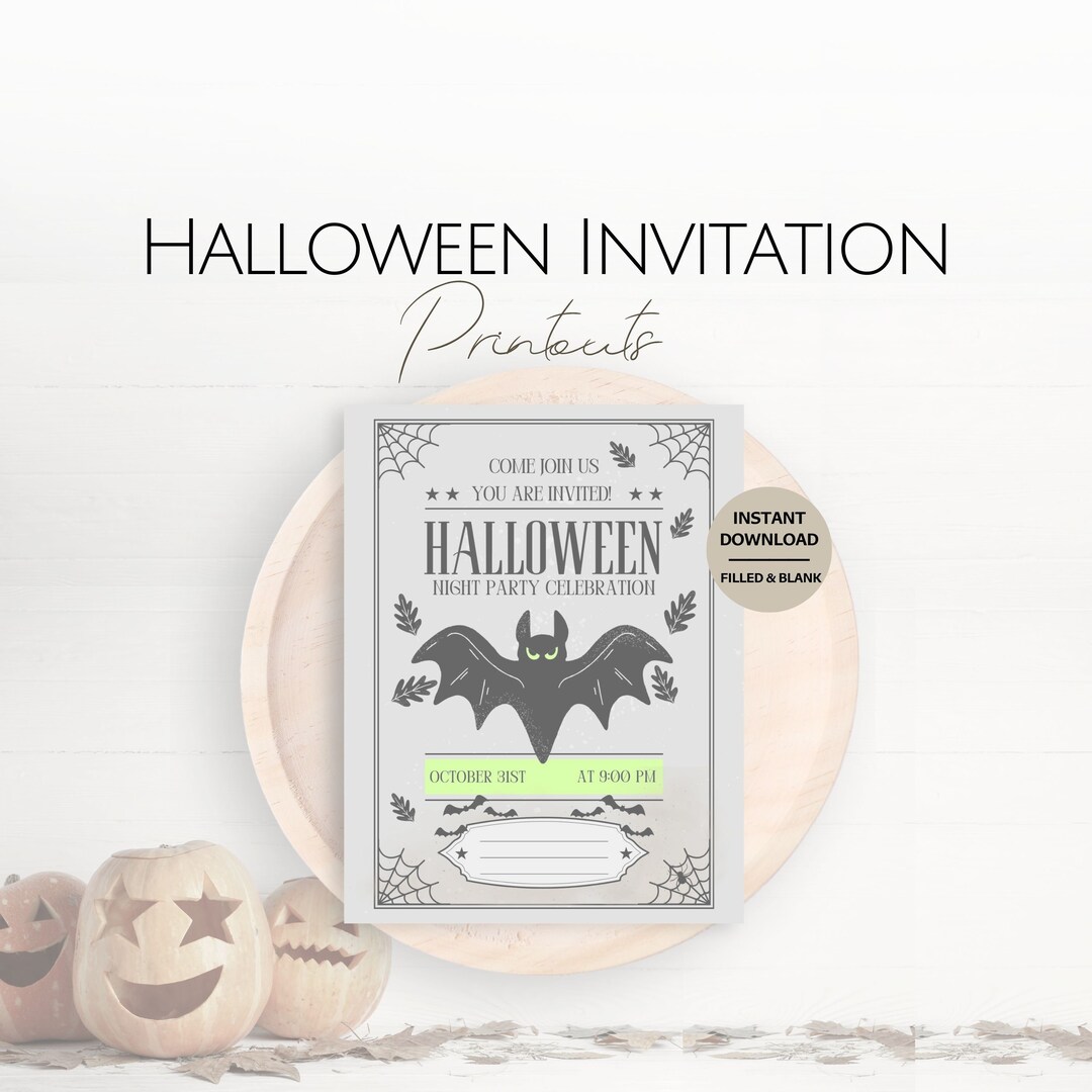 Halloween Party Invitation Printouts Printable Invites Letters Halloween Party Invitation Printouts Printable Invites Letters