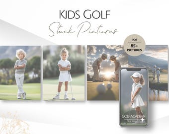 85+ Kids Golf Stock Photos, Aesthetic Junior Golfing Images Professional Service Business Youth Photography Golfer Pictures Set Instructors