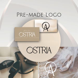 Vooraf gemaakt logo, minimalistische ondernemerslogo's, aanpasbaar Elegante professionele tekstbranding Zakelijk merkontwerp Bewerkbaar bloguiterlijk