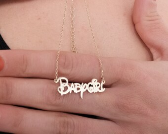 Personalized 14K Gold Name Necklace: Handmade Signature Jewelry