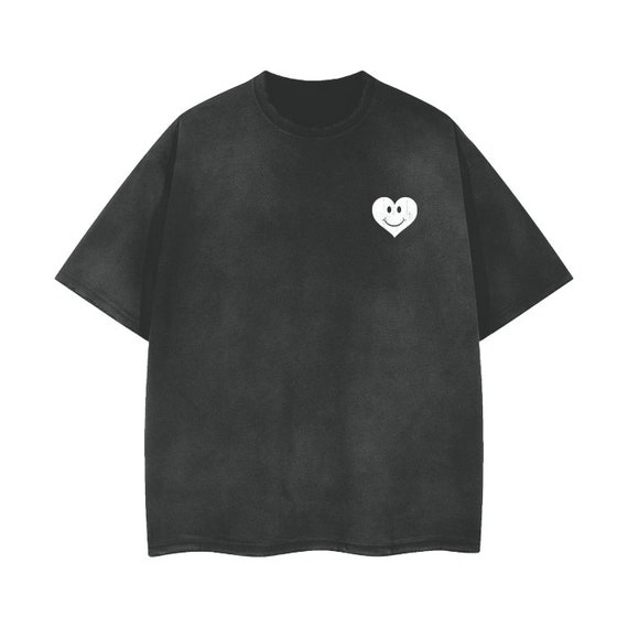 Tシャツ・カットソー [SLOW ACID] Washed Three Star Vintage Short Sleeve T-Shirt Generic Men Oversized Shirts Casual Short Sleeve Round Neck