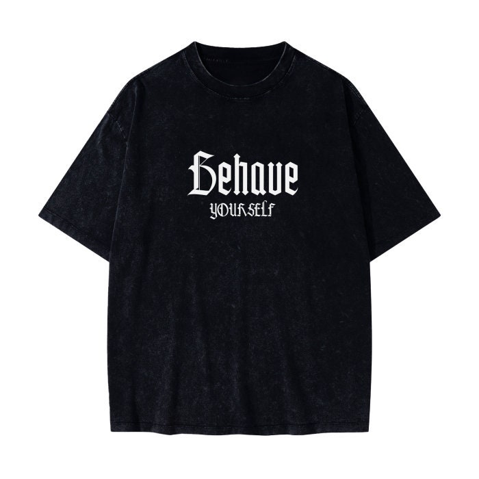 HOW HIGH ACID WASHED VINTAGE TEE ブラックウォッシュ How High Acid Washed Vintage T-Shirt - Black Wash