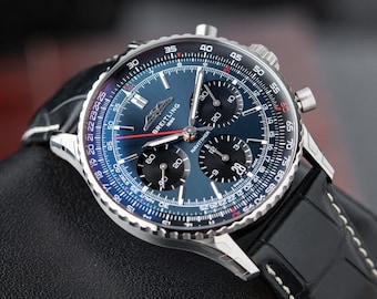 Breitling Navitimer 1 B01 Cronografo ADESIVI 3/2023 Acciaio Blu scuro