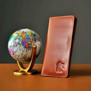 Feuerfeste wasserfeste Leder Geldbörse - 14 Kartenfächer Lange Brieftasche für Männer - Schlanke Bifold RFID Schutz Brieftasche Geschenk für Ihn