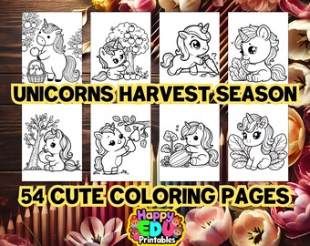 Unicorn Coloring Pages | Coloring Printables for Preschool Kids | Magical Coloring Sheets for Kindergarten Kids