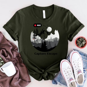 Capture Escape Shirt,Vacation Shirt,Nature Lover Shirt,Camping Shirt,Hiking Shirt,Travel gift, Photography Shirt,Photography gift, zdjęcie 2